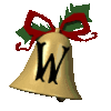 GIF animado (40881) Letra w campana navidad