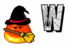 GIF animado (38170) Letra w dulces halloween