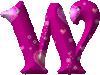 GIF animado (44711) Letra w fucsia