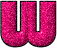 GIF animado (44827) Letra w fucsia