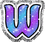 GIF animado (34638) Letra w glitter