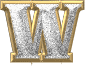 GIF animado (33485) Letra w glitter diamantes
