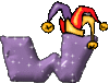 GIF animado (33523) Letra w glitter divertida