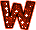 GIF animado (33836) Letra w glitter joyas