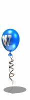 GIF animado (39510) Letra w globo azul