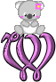 GIF animado (30270) Letra w koala