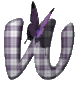 GIF animado (30411) Letra w mariposa d