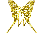 GIF animado (30473) Letra w mariposa oro