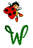 GIF animado (39635) Letra w mariquita