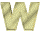 Imagen GIF de Letra w marmol animado