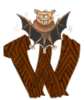 GIF animado (30982) Letra w murcielago vampiro