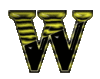 GIF animado (42111) Letra w negra amarilla