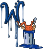 GIF animado (43750) Letra w pintor