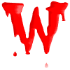 GIF animado (38391) Letra w sangre