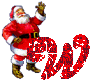 GIF animado (41553) Letra w santa claus