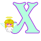 GIF animado (39017) Letra x angelito