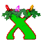 GIF animado (40645) Letra x arbol navidad