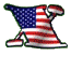GIF animado (42502) Letra x bandera estados unidos