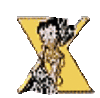 GIF animado (35893) Letra x betty boop
