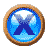 GIF animado (32398) Letra x boton azul