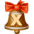 GIF animado (40908) Letra x campanas navidad