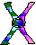 GIF animado (40438) Letra x colorines