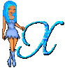 GIF animado (36048) Letra x dollz