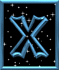 GIF animado (41970) Letra x estrellas