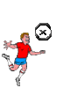 GIF animado (43344) Letra x futbolista