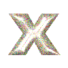 GIF animado (34534) Letra x glitter transparente