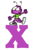 GIF animado (30117) Letra x hormiga