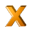 GIF animado (35376) Letra x naranja