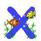 GIF animado (31498) Letra x peces