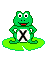 GIF animado (31852) Letra x ranita