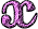 GIF animado (44800) Letra x rosa