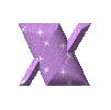GIF animado (44986) Letra x rosa