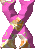 GIF animado (45012) Letra x rosa