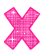 GIF animado (32743) Letra x rosa glitter