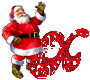 GIF animado (41554) Letra x santa claus