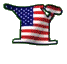 GIF animado (42503) Letra y bandera estados unidos