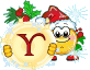GIF animado (41141) Letra y emoticono navidad
