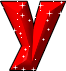 GIF animado (34455) Letra y glitter roja