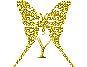 GIF animado (30475) Letra y mariposa oro