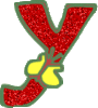 GIF animado (44380) Letra y roja mariposa