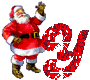 GIF animado (41555) Letra y santa claus
