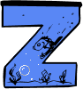 GIF animado (31526) Letra z acuario peces