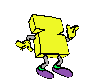 GIF animado (39762) Letra z amarilla brazos piernas