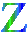 GIF animado (34729) Letra z azul verde