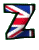 GIF animado (42540) Letra z bandera inglaterra