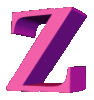 GIF animado (45104) Letra z d rosa